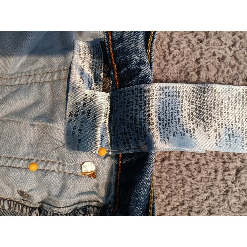 Levi's 514 Straight Fit Men's W38 L30 Blue Medium Wash Denim Jeans‎